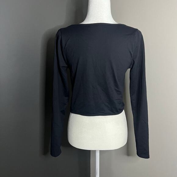 Abercrombie & Fitch Woman’s Square Neckline Black Corset Style Top- Size M - Picture 3 of 7